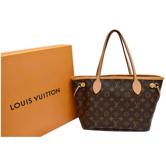 Louis Vuitton Neverfull Monogram Pm Tote 230074 Brown Coated
