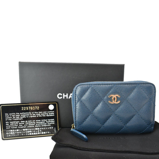 chanel zip wallet small