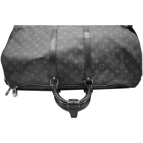 Louis Vuitton Monogram Eclipse Canvas Keepall Bandouliere 55 Bag –  STYLISHTOP