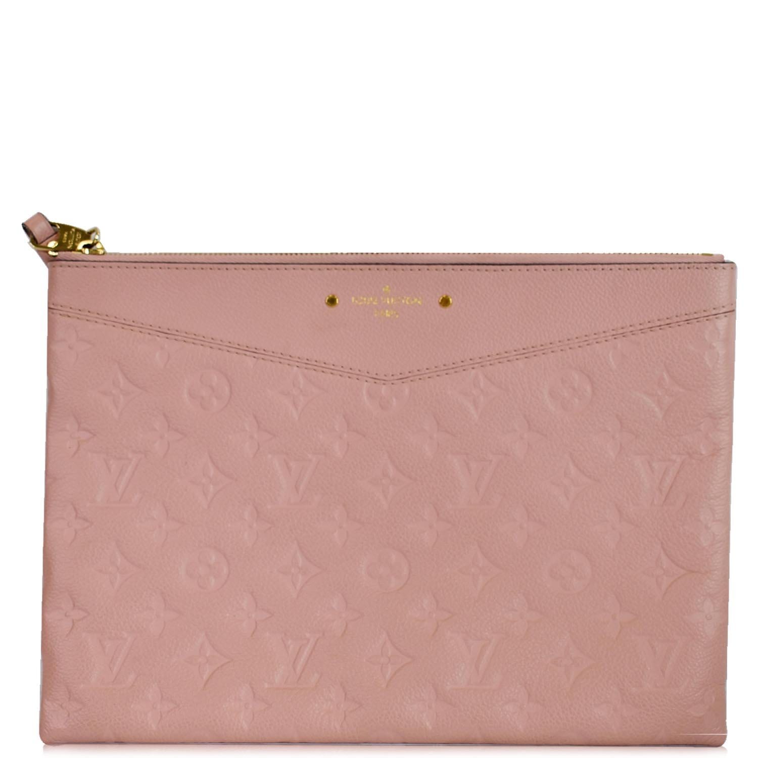 LOUIS VUITTON Félicie Pochette Rose Poudre Monogram Empreinte