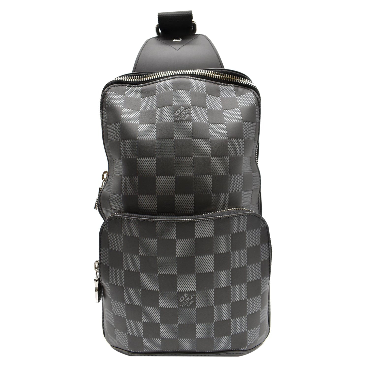 Authentic Louis Vuitton Damier Graphite 3D e Sling Bag Black