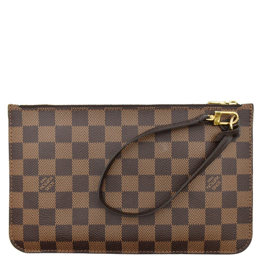 Louis Vuitton Neverfull MM removable pouch in Damier Ebene coated canvas EUC