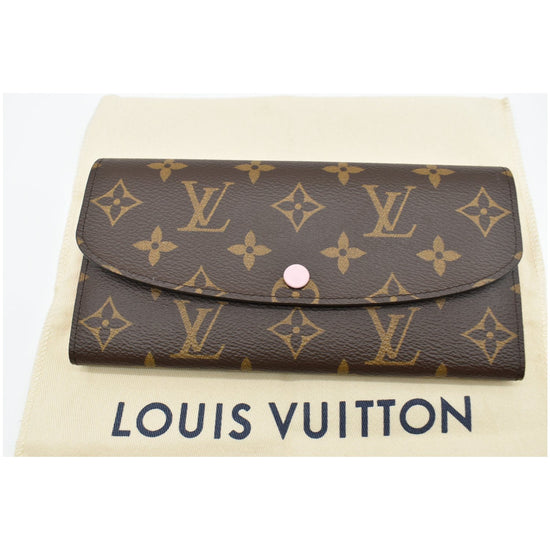 .com: Louis Vuitton Emilie Wallet Monogram Canvas (Rose Ballerine) :  Clothing, Shoes & Jewelry