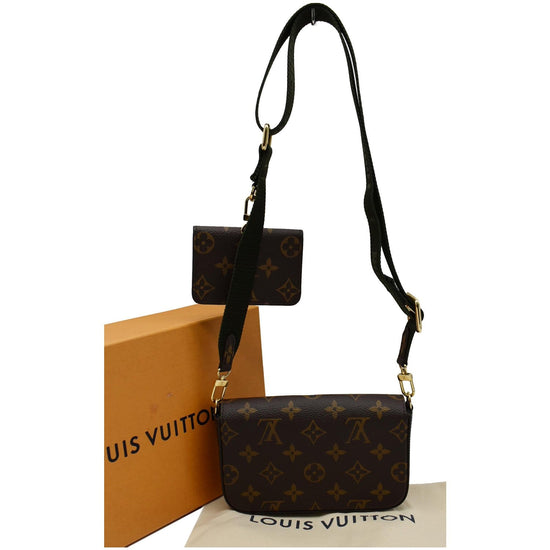 Louis Vuitton Félicie Strap & Go Monogram Khaki Green/Ebony