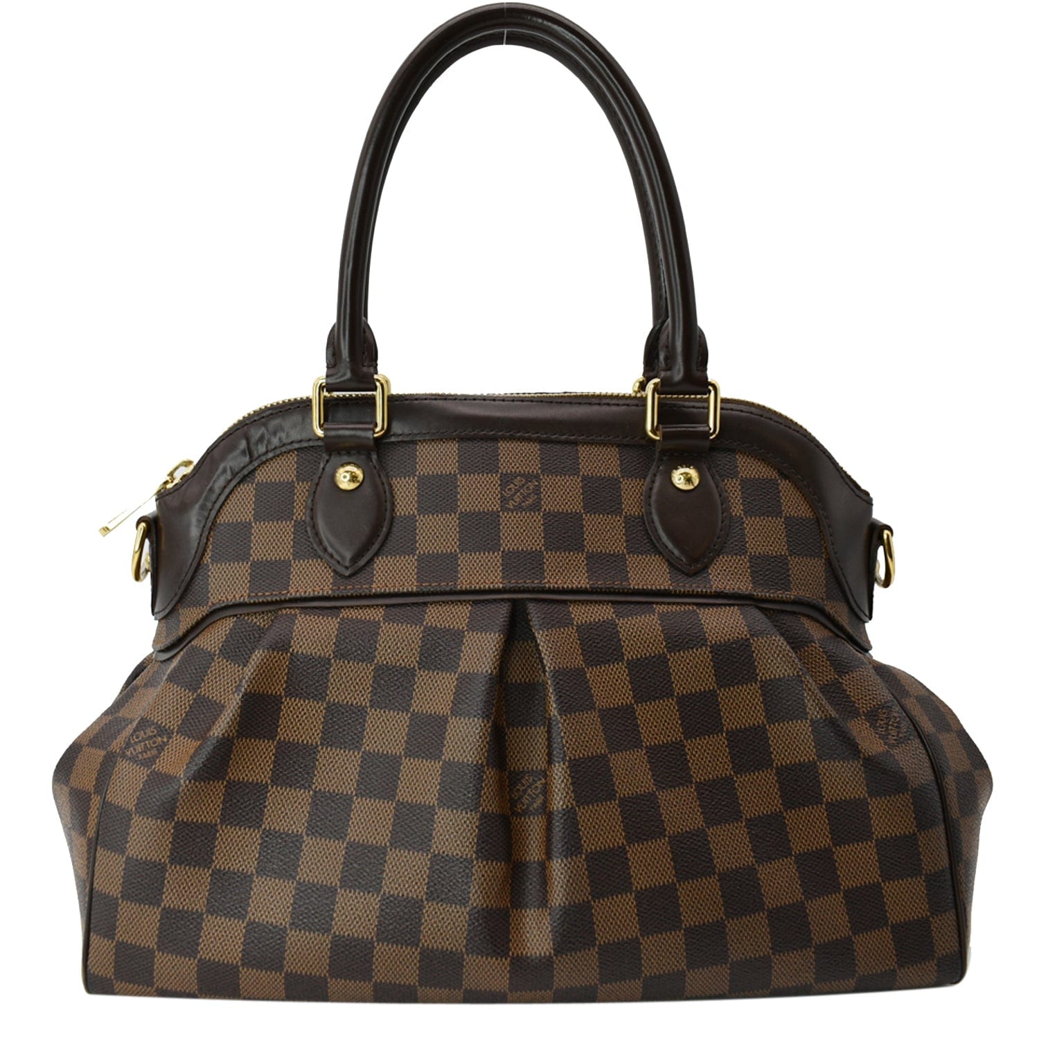 Louis Vuitton Brown, Pattern Print Damier Ebene Trevi PM