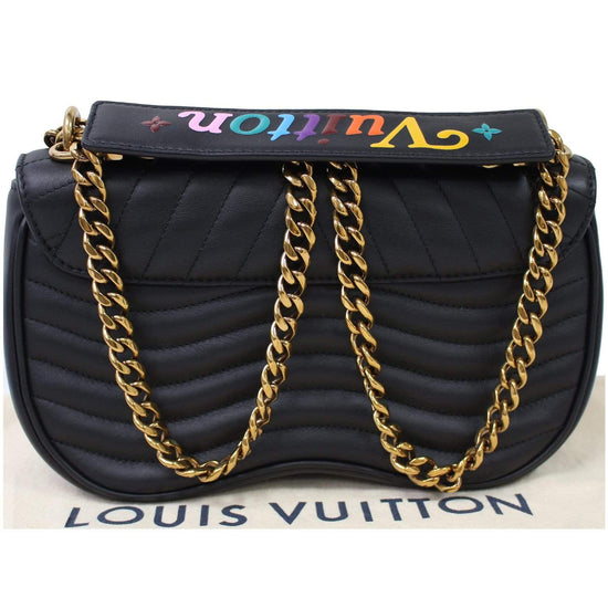 Louis Vuitton New Wave Chain Bag Quilted Leather PM Blue 2246421