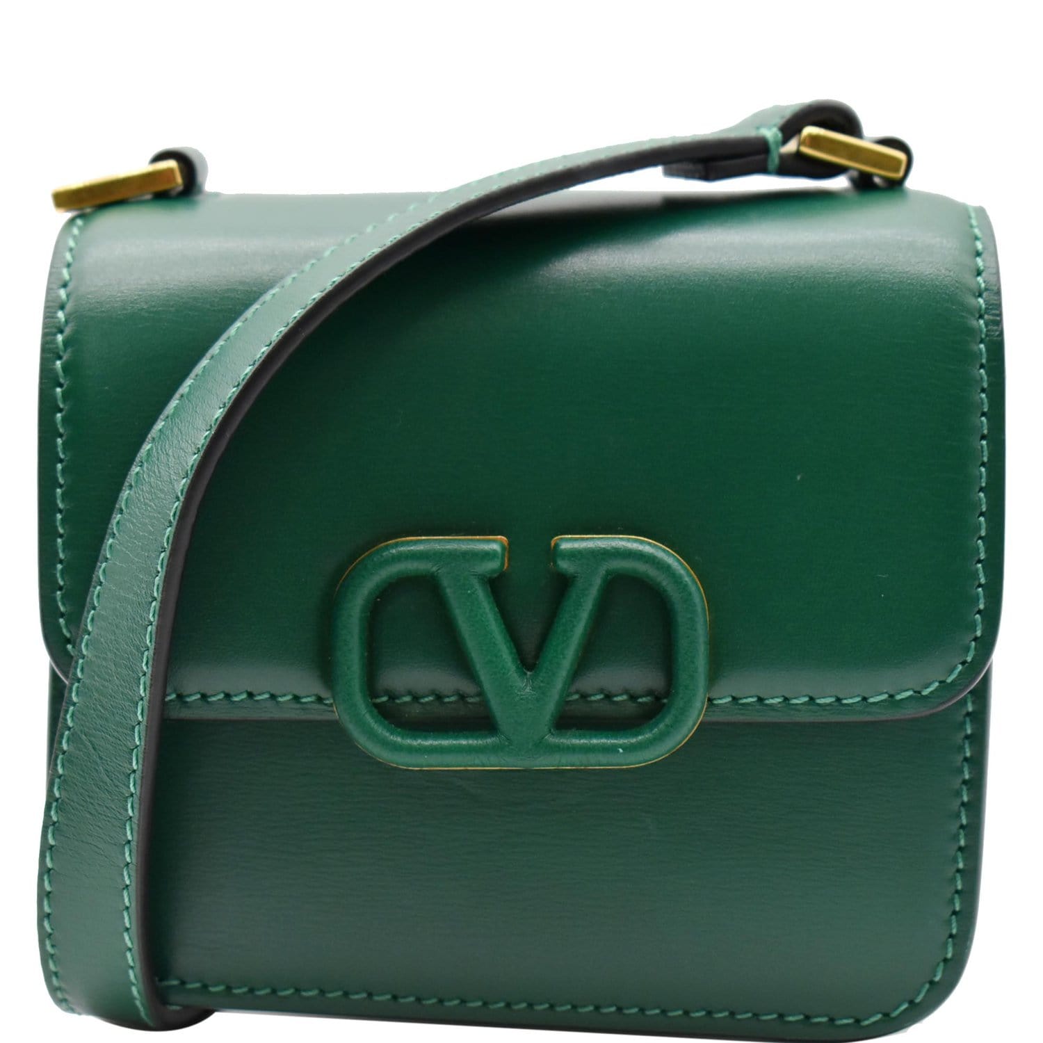 Valentino micro vsling shiny calfskin shoulder bag;460bd🇧🇭 4600sr🇸🇦  Valentino Garavani V Logo Crystal Embellished;450bd🇧🇭…