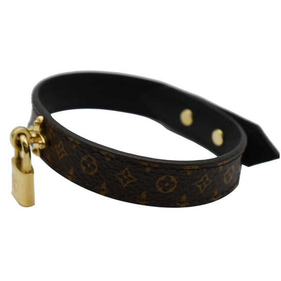 Louis Vuitton Sign It Bracelet Brown Damier Canvas. Size 19