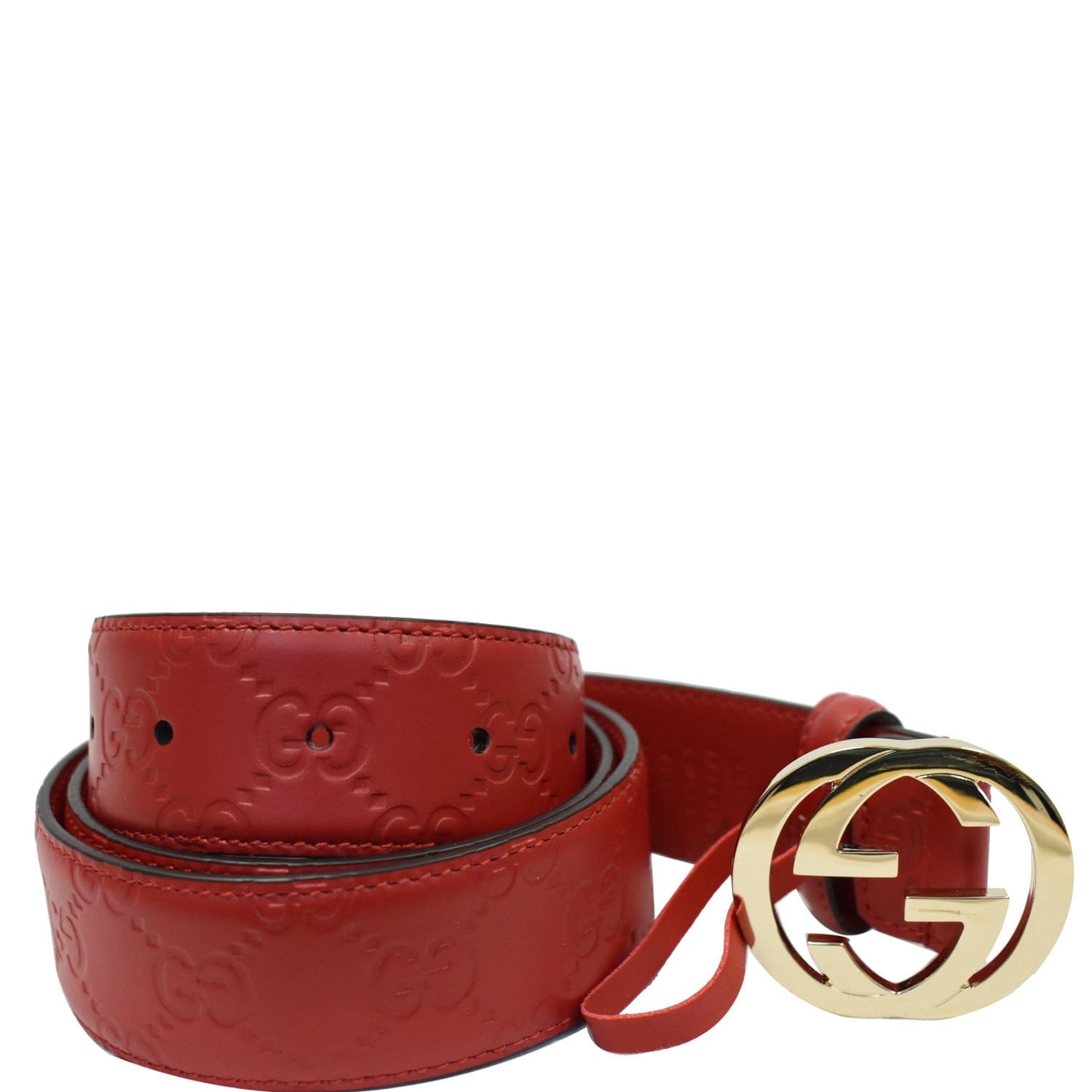 Signature leather belt