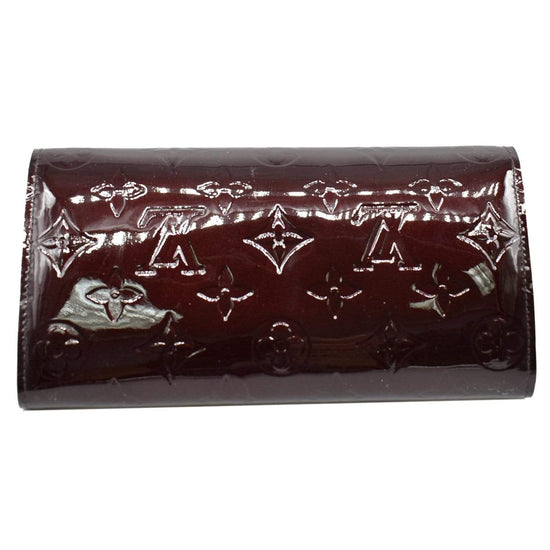 Louis Vuitton Portefeuille Miroir M64403 Monogram Verni Magenta x Amaranto  Red/Bordeaux UB2187 Women's Long Wallet