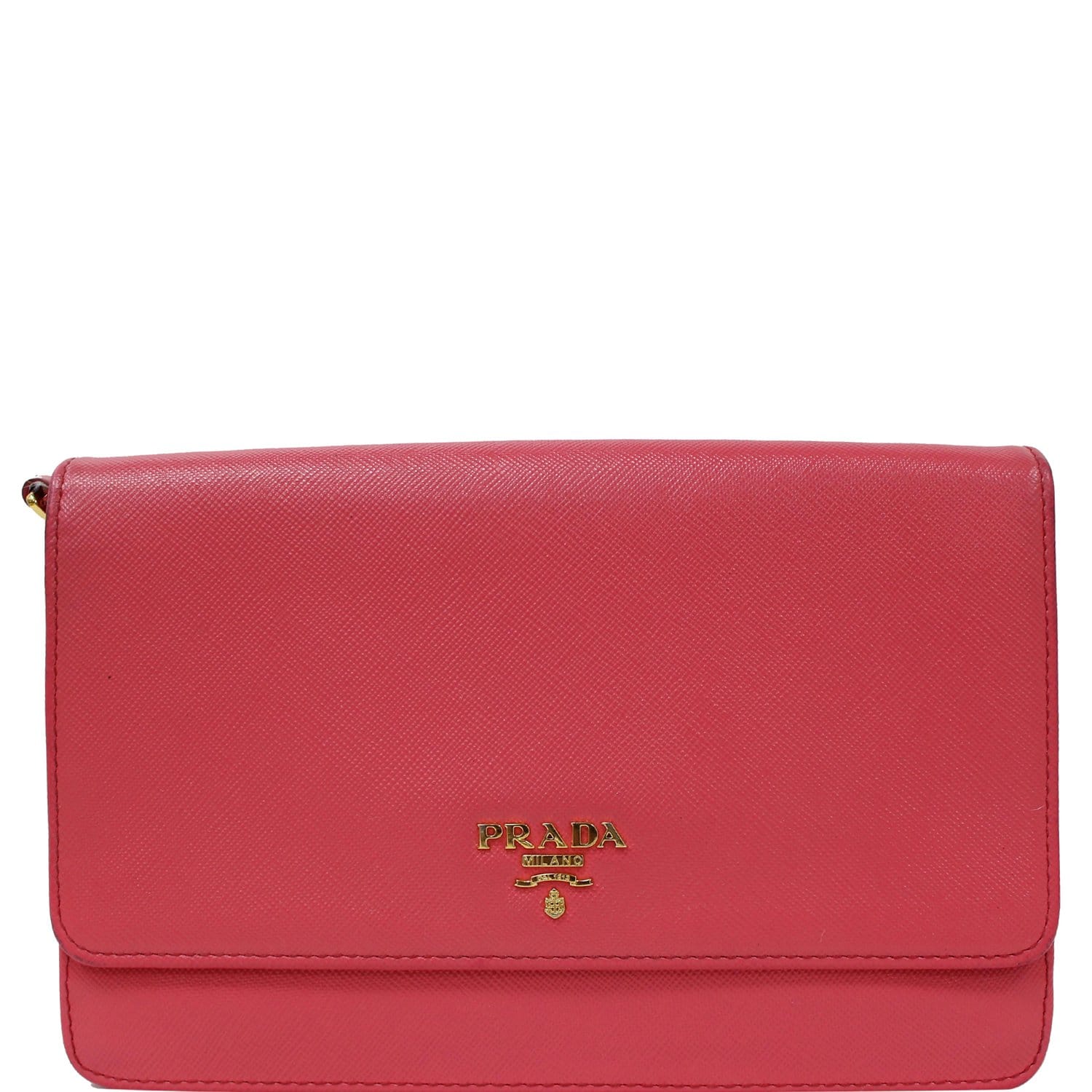 Prada Nylon Leather Chain Tote Pink – DAC