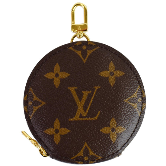 Louis Vuitton Coin Purse Round Monogram Brown in Canvas with Brass