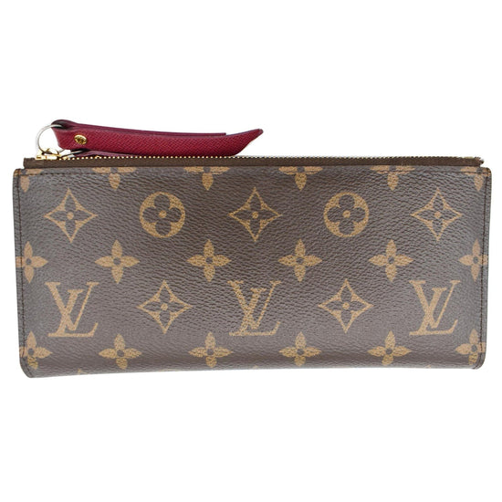 Louis Vuitton Monogram Canvas Adele Wallet Coquelicot M61287