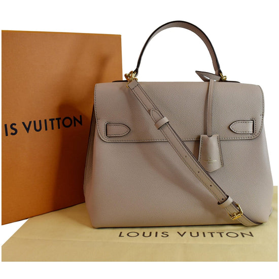 Louis Vuitton Lockme Ever MM Greige in Calfskin Leather with Gold-tone - US