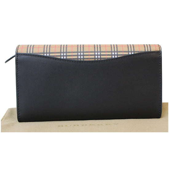 Burberry Embossed Check Grained Leather Continental Wallet – The Little Bird