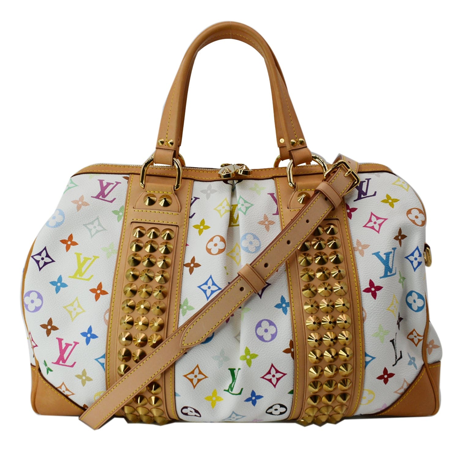 LOUIS VUITTON Monogram Multicolor Courtney GM White 86588