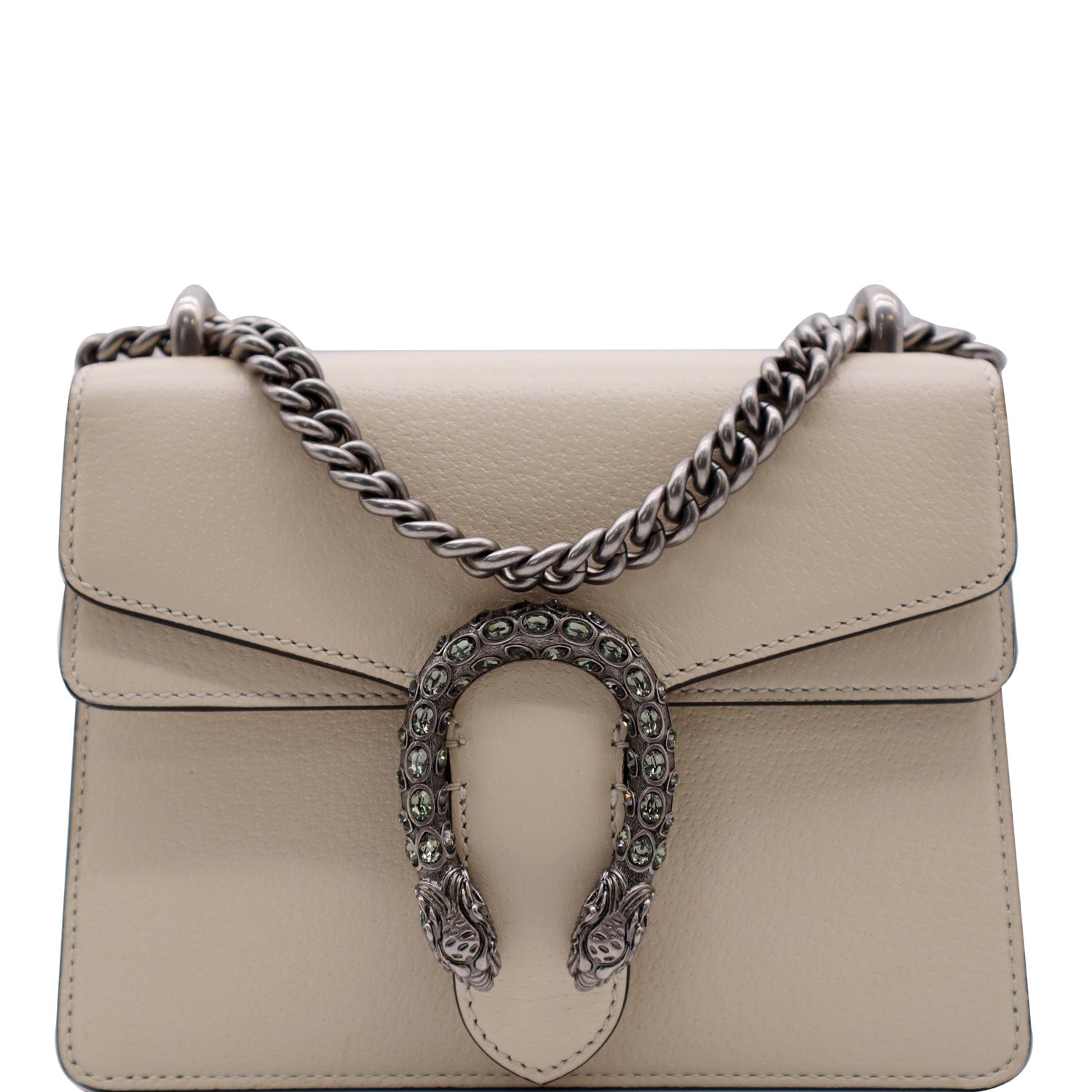 Used Gucci Dionysus Mini Leather Crossbody Bag Cream - DDH