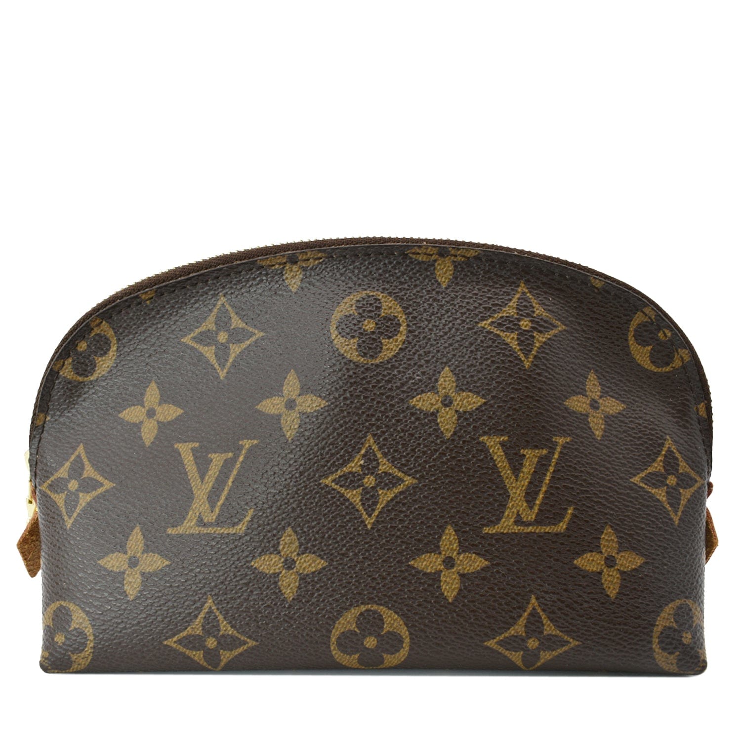 LOUIS VUITTON Monogram Canvas Cosmetic Pouch Brown