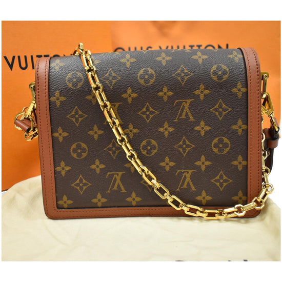 LOUIS VUITTON LV Dauphine MM Shoulder Bag Monogram Reverse Brown M45958  397RC949