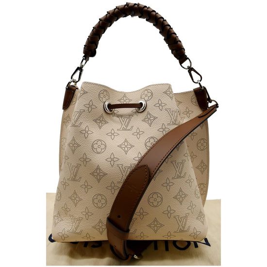 Beige Louis Vuitton Mahina Galatea MM Handbag – Designer Revival