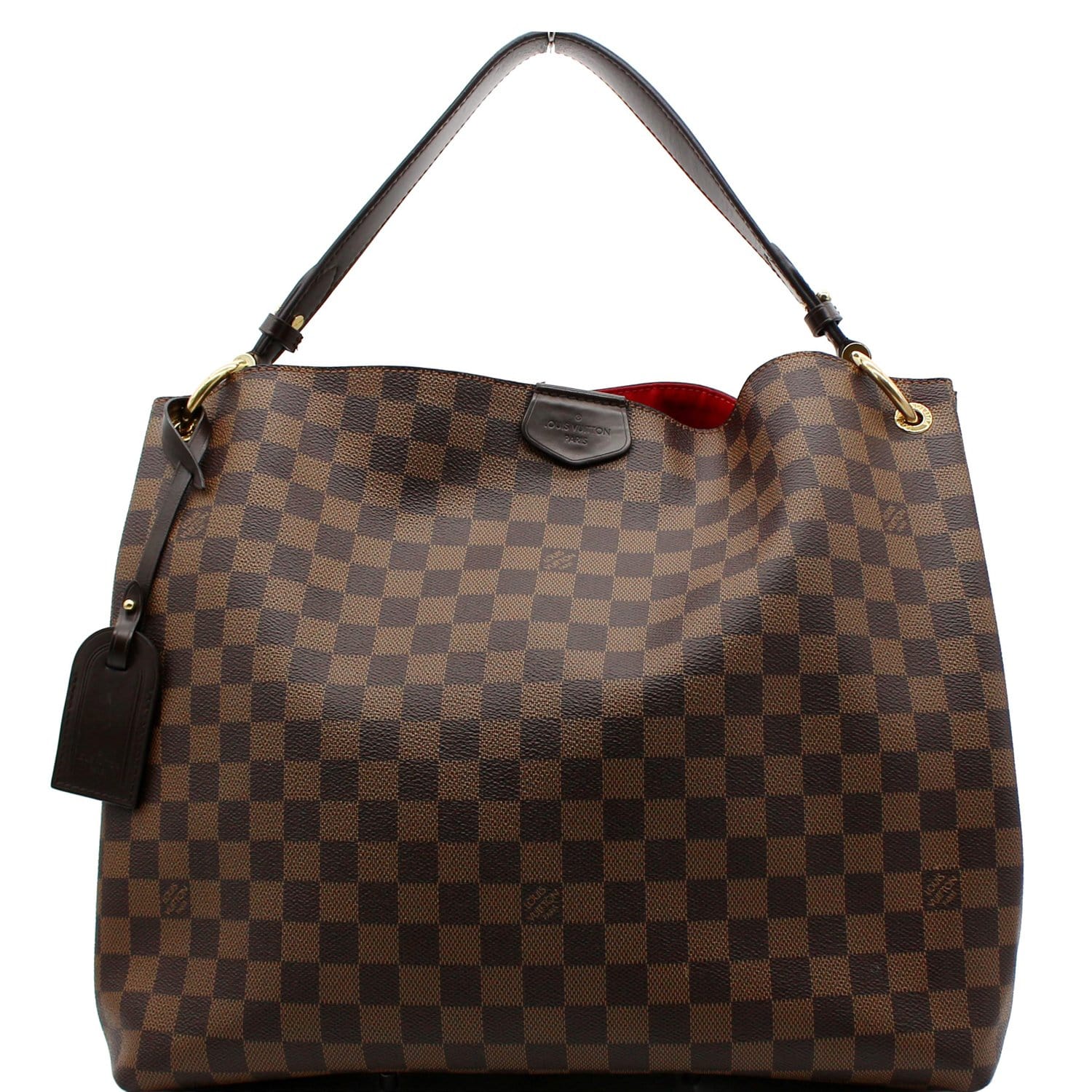 AUTHENTIC Louis Vuitton Graceful MM Damier Ebene PREOWNED (WBA805