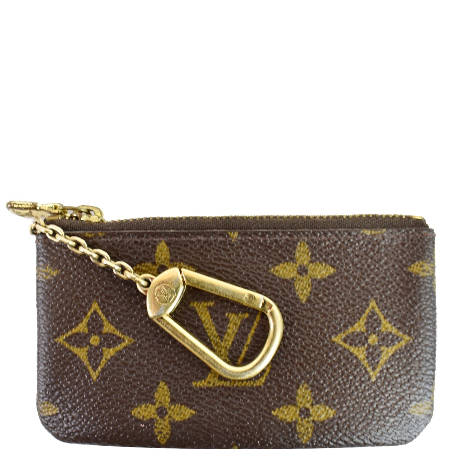 Louis Vuitton Monogram Canvas Key Pouch, Key Ring, handbag coin