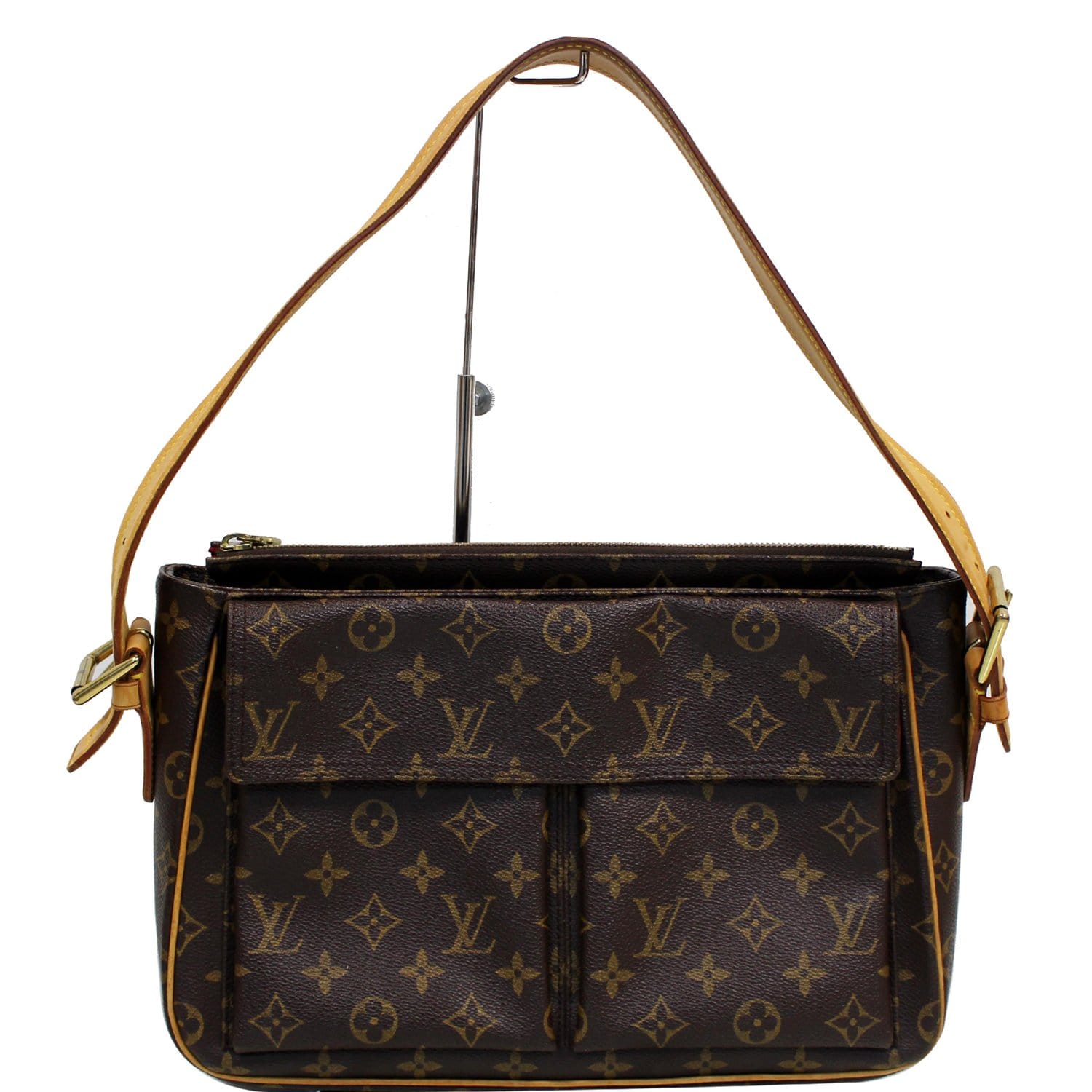 Louis Vuitton Monogram Viva Cite GM Bag Brown