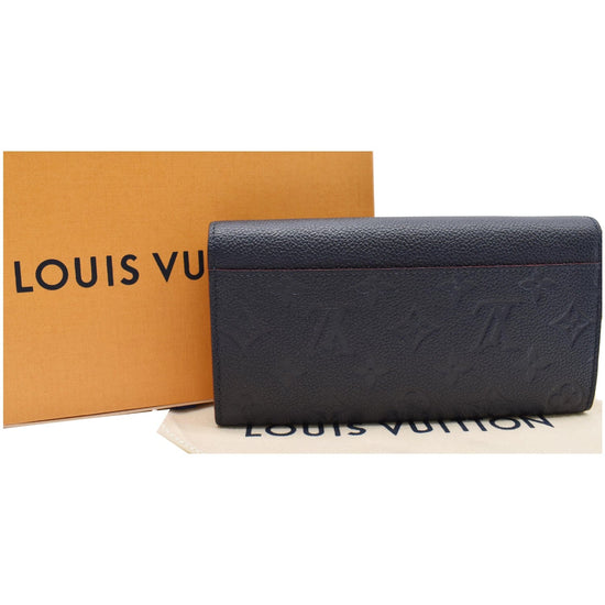 Louis Vuitton Cream Monogram Empreinte Leather Sarah Wallet For Sale at  1stDibs