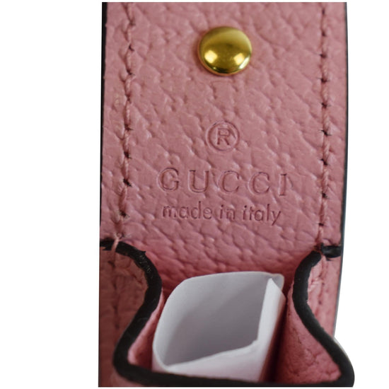 Gucci Pink Porte-Rouges Lipstick Case Keychain – BlackSkinny