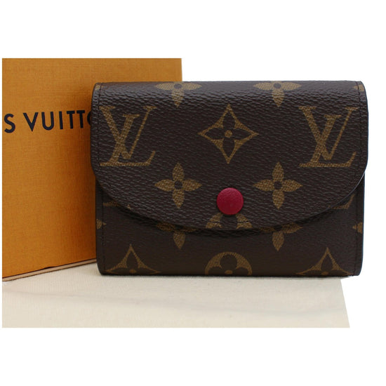 Auth Louis Vuitton Rosalie Coin Purse Monogram Canvas Fuchsia