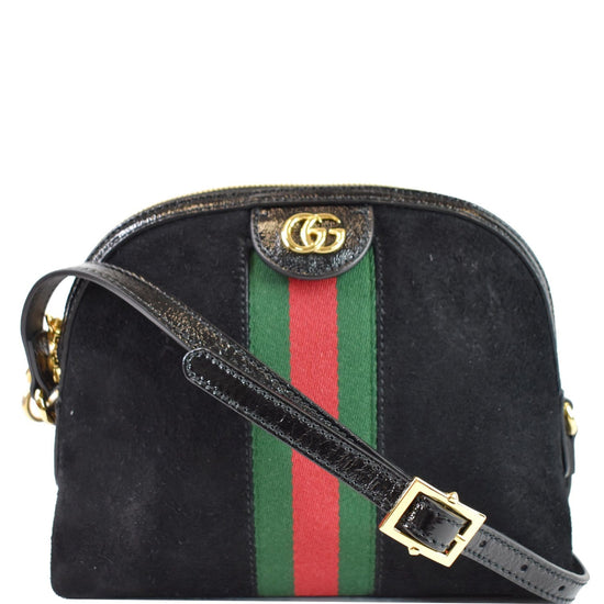 GUCCI Ophidia GG Small Suede Shoulder Bag Black 499621 - 10% Off