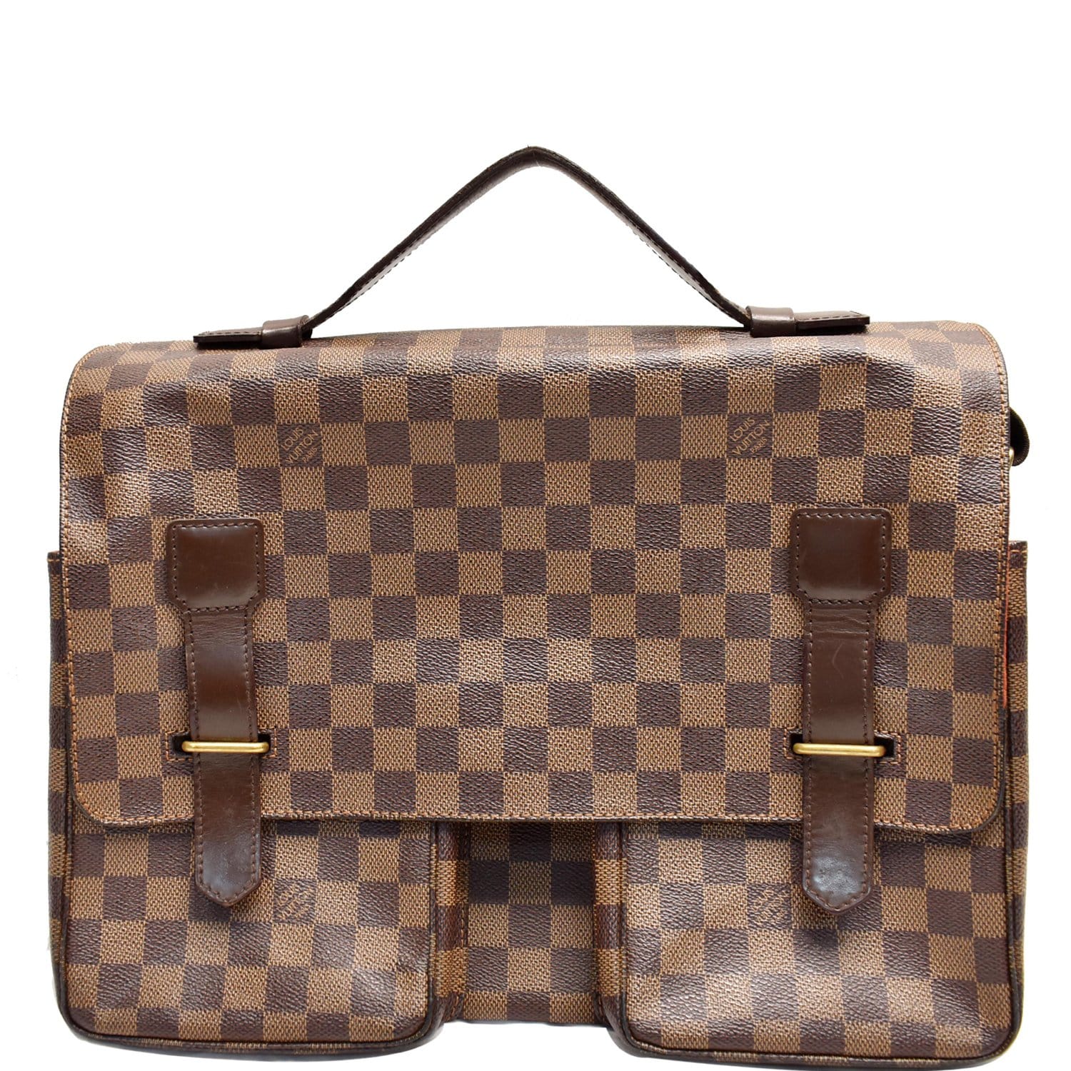 Brown Louis Vuitton Damier Ebene Broadway Crossbody Bag