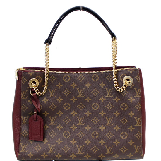 Louis Vuitton Surene MM Bag Monogram Embossed Leather In Navy