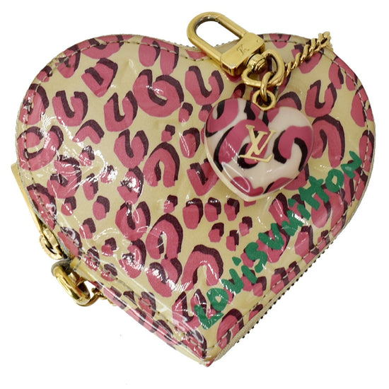 Louis Vuitton Monogram Leopard Coeur Heart Coin Purse - Brown