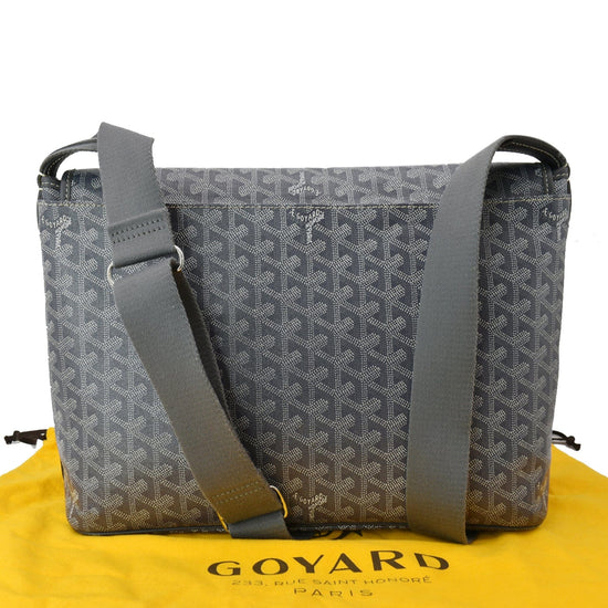 Goyard SHW Capetien MM Shoulder Bag PVC Coating Canvas Brown