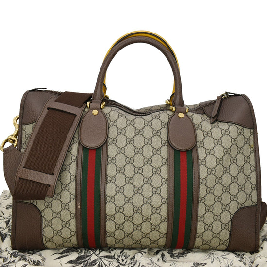 GUCCI Imprime Monogram Web Duffle Bag (Fiat 500)