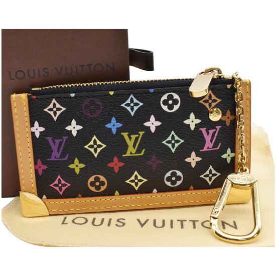 LOUIS VUITTON Monogram Multicolor Pochette Cles Black Coin Case TT2105