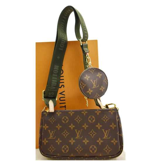 Louis Vuitton Chain Clutch Monogram Legacy Brown in Coated Canvas