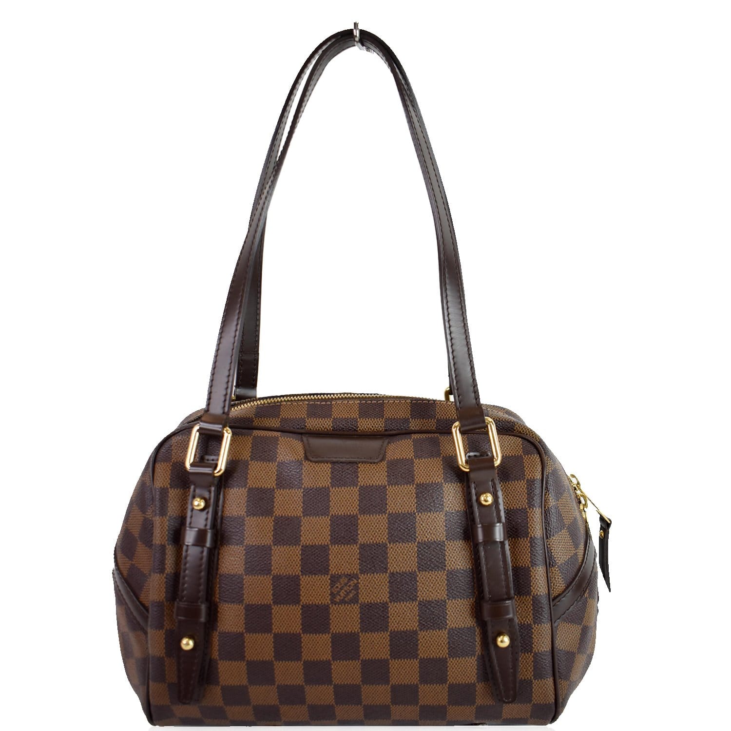 LOUIS VUITTON RIVINGTON PM DAMIER EBENE SHOULDER BAG BROWN- TT3389 