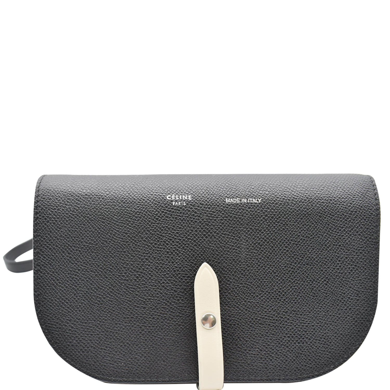 Celine Folded Strap Clutch Leather at 1stDibs