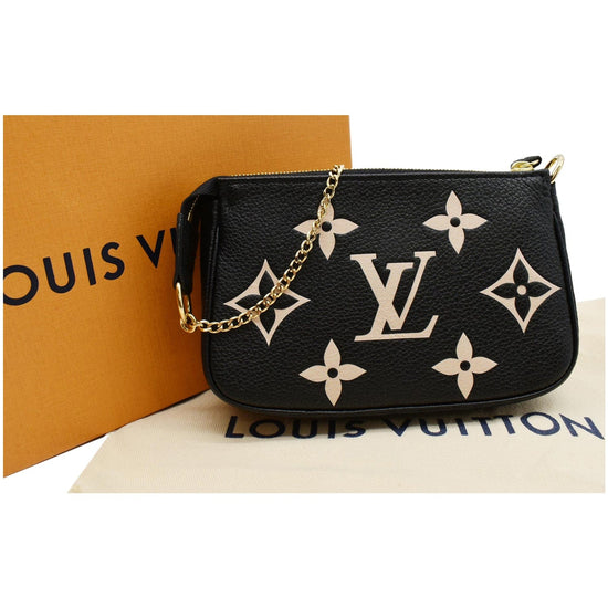 Louis Vuitton Bicolor Monogram Empreinte Leather Mini Pochette Accessoires