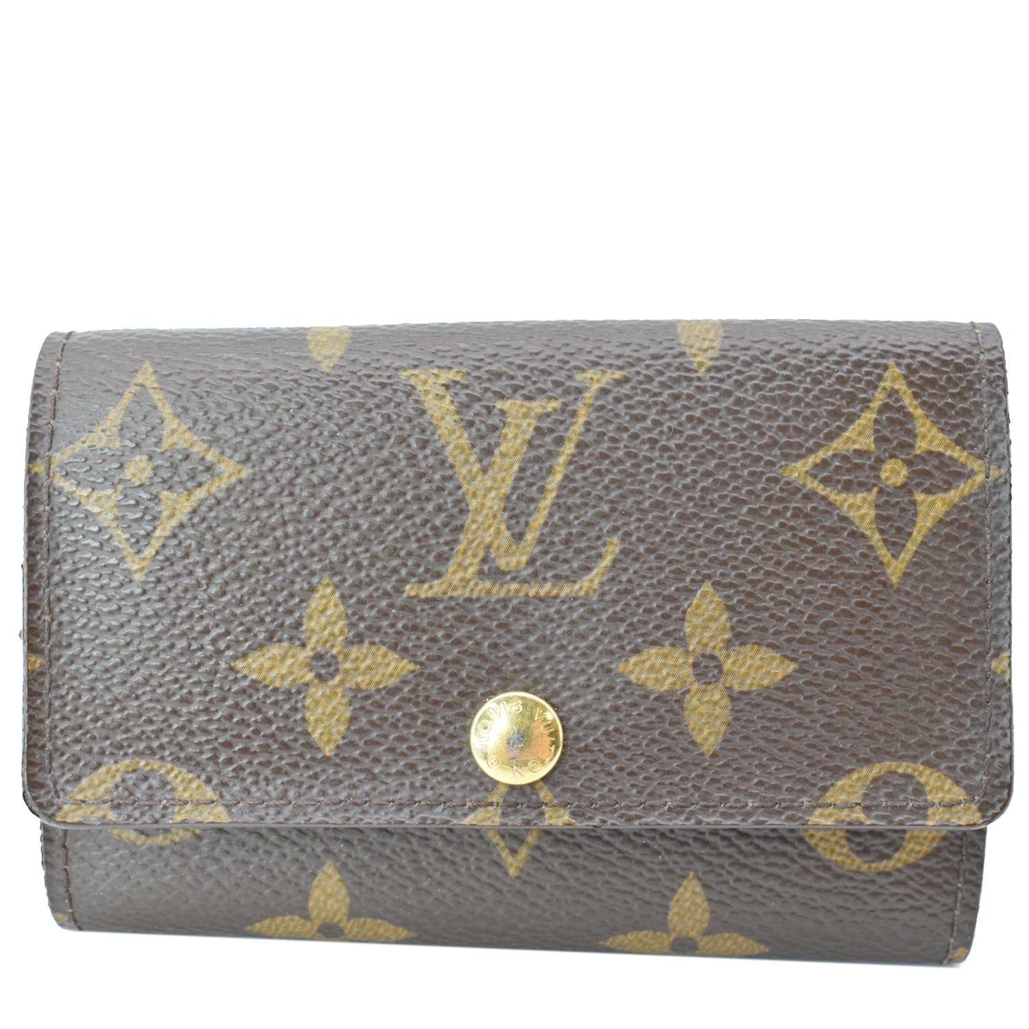 LOUIS VUITTON Monogram Canvas 6 Key Holder Brown