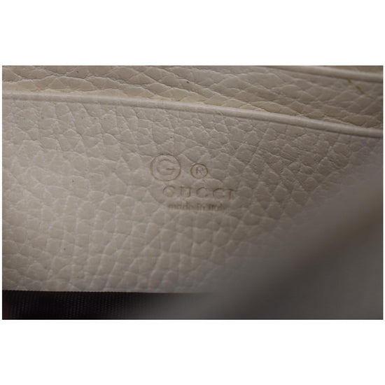 Interlocking leather crossbody bag Gucci Beige in Leather - 31483839