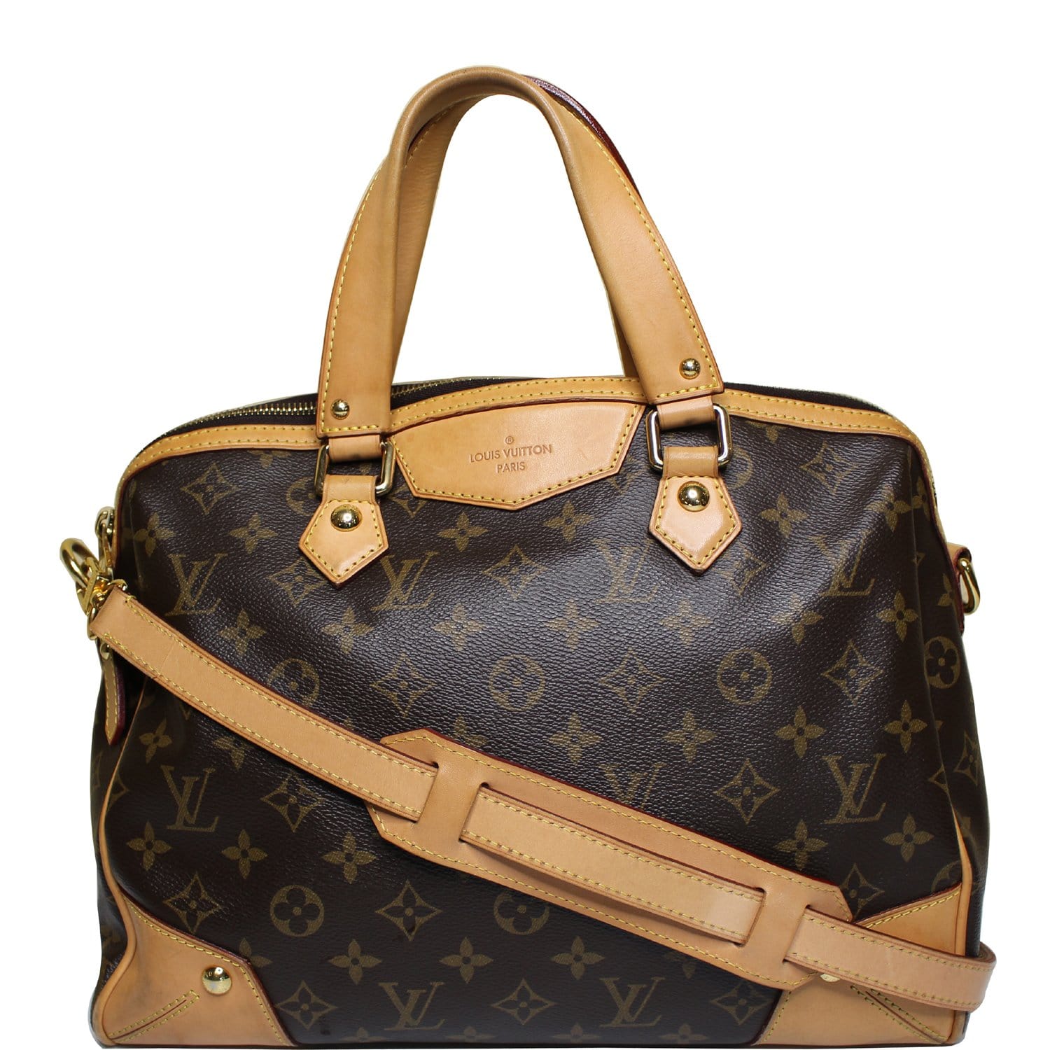 Louis Vuitton - Authenticated Retiro Handbag - Leather Brown Plain for Women, Very Good Condition