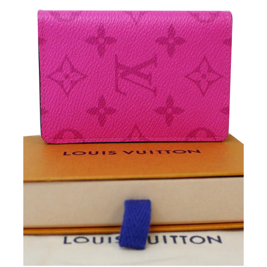 Louis Vuitton Pocket Organizer Monogram Pacific Taiga Blue in Taiga  Leather/Coated Canvas with Silver-tone - US