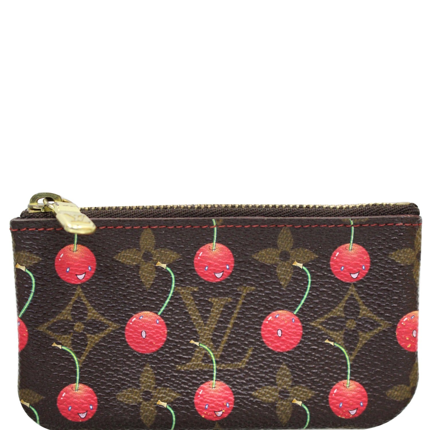 Louis Vuitton Cerise Monogram Empreinte Leather Key Pouch