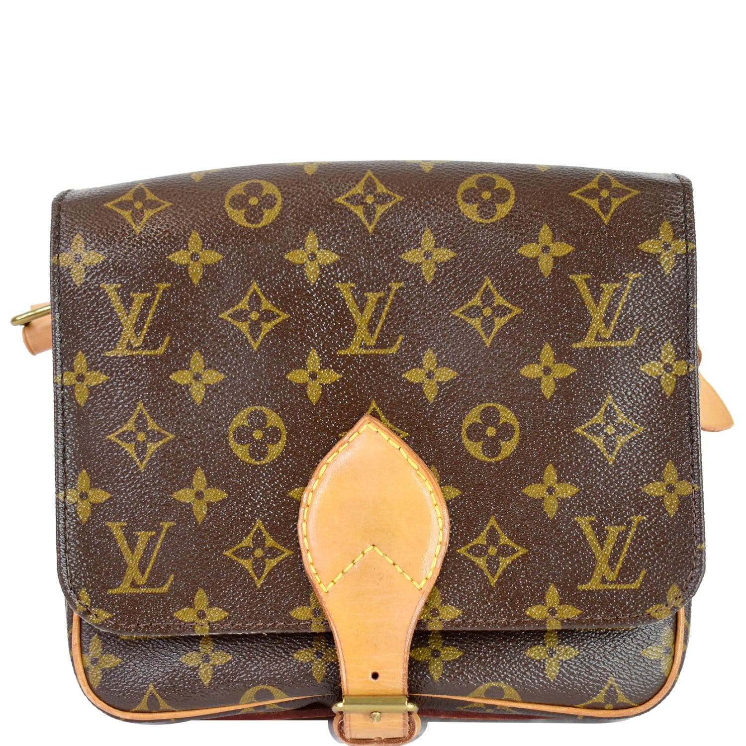 Cartouchière leather crossbody bag Louis Vuitton Brown in Leather - 28415612