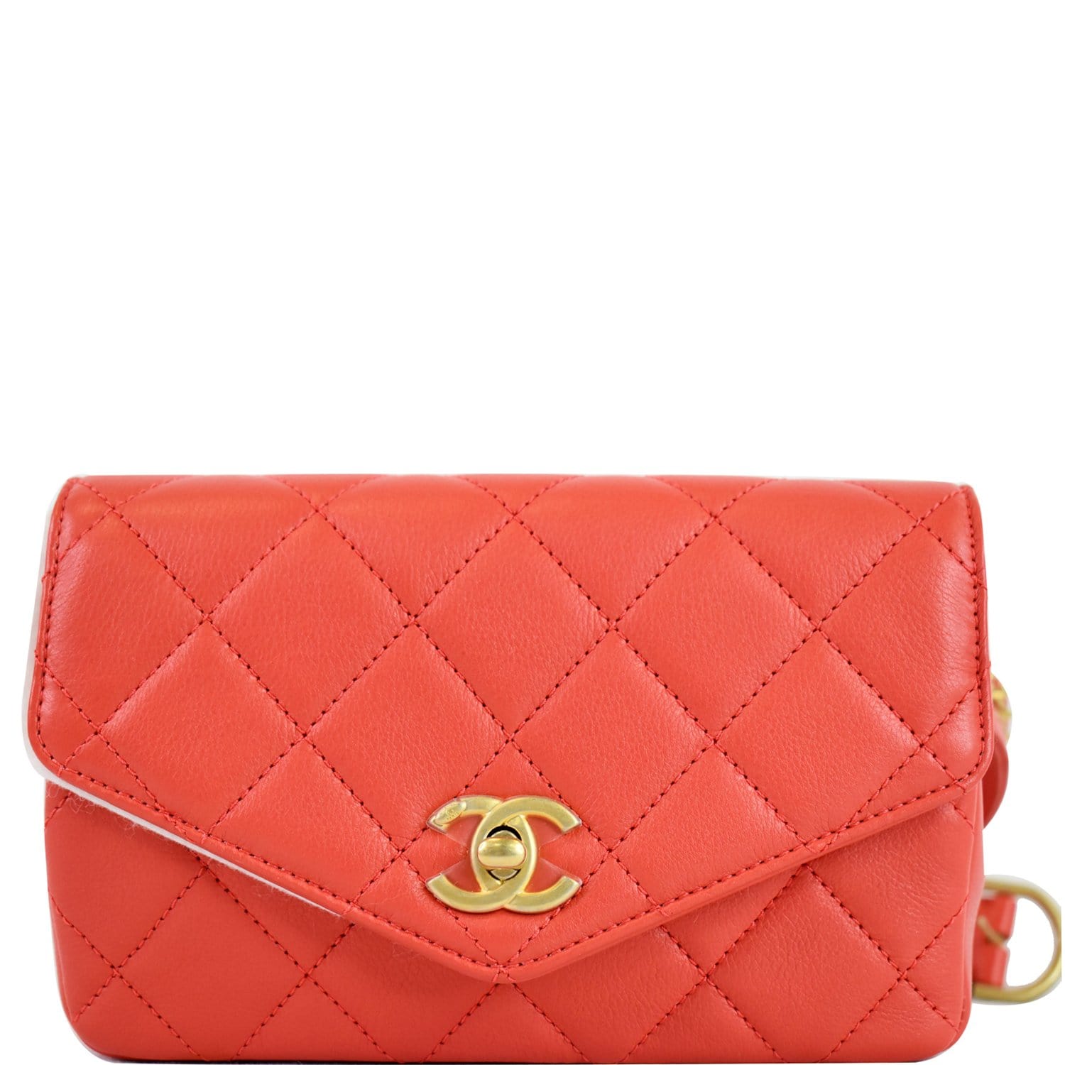 Chanel Red Leather CC Mania Waist Bag Chanel | The Luxury Closet