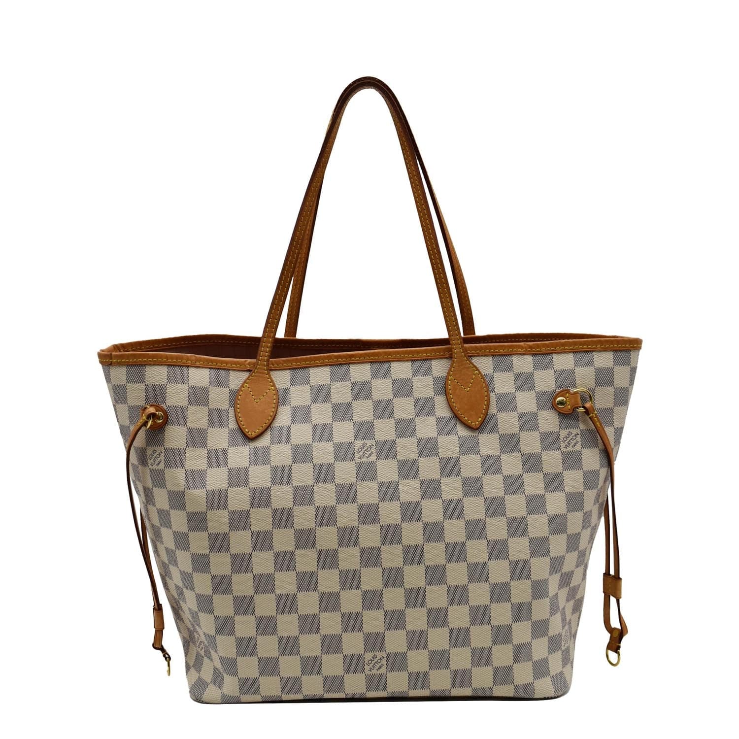 Louis Vuitton White Damier Azur Canvas Neverfull MM Tote Bag Louis