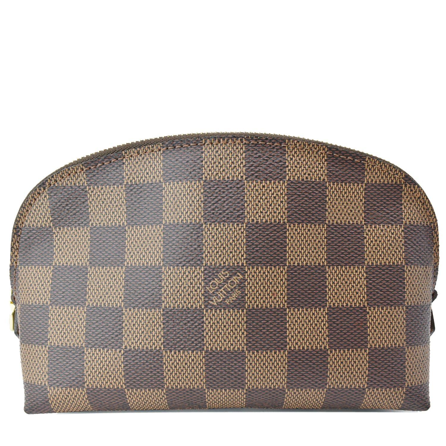 Louis Vuitton Cosmetic Pouch Damier Ebene GM Brown in Coated Canvas with  Gold-tone - US